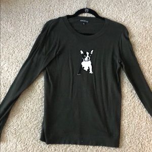 Green Sweater with Dog